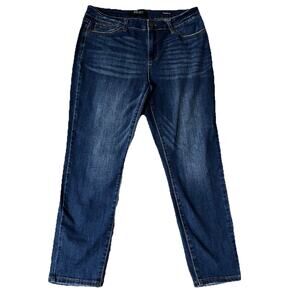 Judy Blue Jeans Women 32 Blue Relaxed Fit Mid Rise Medium Wash Stretch Denim